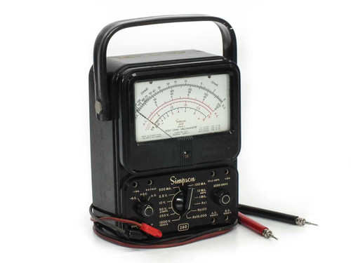 Simpons Multimeter Simpson 260 Series 4 Analog Multimeter w/ Leads -AS-IS / FOR PARTS