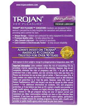 Trojan Her Pleasure Condoms - Box Of 3 Trojan Her Pleasure Condoms - Box Of 3
