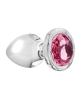 Adam & Eve Pink Gem Glass Plug - Large Adam & Eve Pink Gem Glass Plug - Large
