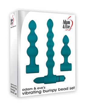 Adam & Eve Vibrating Anal Bumpy Bead Set - Teal Adam & Eve Vibrating Anal Bumpy Bead Set - Teal