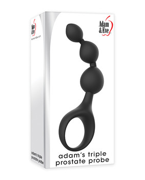 Adam & Eve Adam's Triple Prostate Probe - Black Adam & Eve Adam's Triple Prostate Probe - Black