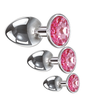 Adam & Eve Pink Gem Anal Plug Set Adam & Eve Pink Gem Anal Plug Set