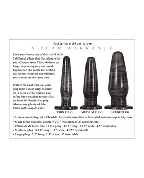 Adam & Eve Anal Rockets Trainer Set - Grey Adam & Eve Anal Rockets Trainer Set - Grey