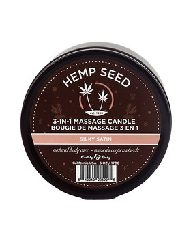 Earthly Body Holiday 2022 3 In 1 Massage Candle - 6 Oz Silky Satin Earthly Body Holiday 2022 3 In 1 Massage Candle - 6 Oz Silky Satin