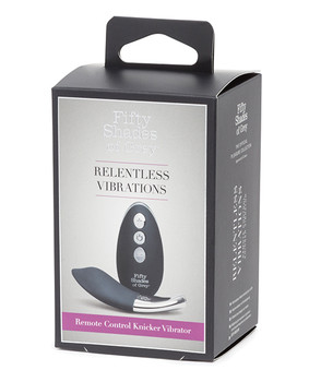 Fifty Shades Of Grey Relentless Vibrations Remote Control Panty Vibe - Black Fifty Shades Of Grey Relentless Vibrations Remote Control Panty Vibe - Black