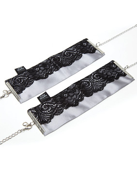 Fifty Shades Of Grey Play Nice Satin & Lace Wrist Cuffs Fifty Shades Of Grey Play Nice Satin & Lace Wrist Cuffs
