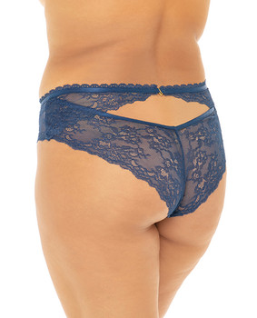 Helena Stretch Lace Open Back Crotchless Panty Helena Stretch Lace Open Back Crotchless Panty