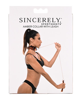 Sincerely Amber Collar & Leash Sincerely Amber Collar & Leash