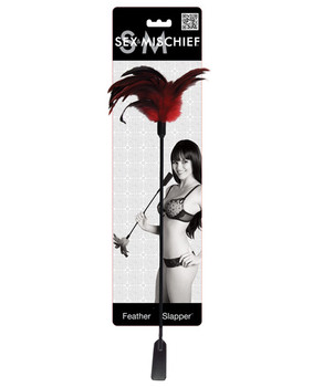 Sex & Mischief Feather Slapper - Red/black Feathers Sex & Mischief Feather Slapper - Red/black Feathers