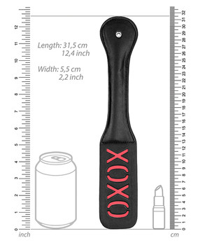 Shots Ouch Xoxo Paddle - Black Shots Ouch Xoxo Paddle - Black