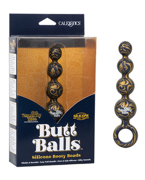 Naughty Bits Butt Balls Silicone Booty Beads - Multi Color Naughty Bits Butt Balls Silicone Booty Beads - Multi Color