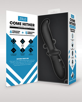 Zolo Come Hither Prostate Vibe - Black Zolo Come Hither Prostate Vibe - Black