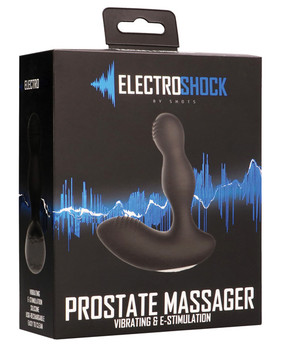 Shots Electroshock E-stimulation Vibrating Prostate Massager - Black Shots Electroshock E-stimulation Vibrating Prostate Massager - Black