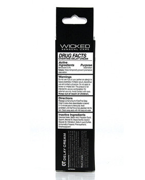Wicked Sensual Care Overtime Delay Cream/prolonger For Men - 1 Oz