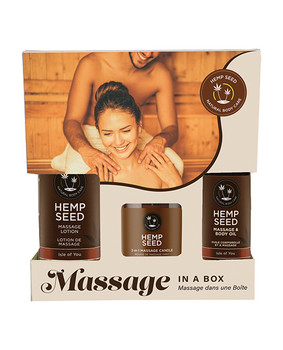 Earthly Body Hemp Seed Massage In A Box - Asst. Isle Of You Earthly Body Hemp Seed Massage In A Box - Asst. Isle Of You