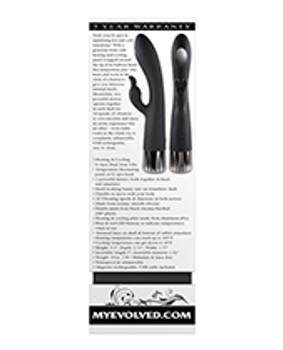 Evolved Heat Up & Chill G-spot Rabbit - Black