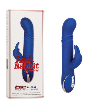 Jack Rabbit Signature Heated Silicone Thrusting G Rabbit - Blue Jack Rabbit Signature Heated Silicone Thrusting G Rabbit - Blue