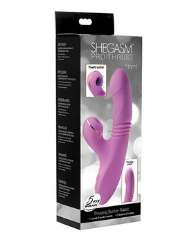 Shegasm Pro Thrust Thrusting Suction Rabbit - Purple Shegasm Pro Thrust Thrusting Suction Rabbit - Purple