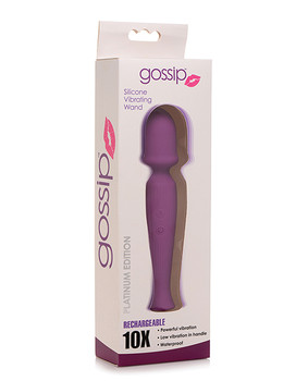 Curve Novelties Gossip Silicone Vibrating Wand 10x Curve Novelties Gossip Silicone Vibrating Wand 10x