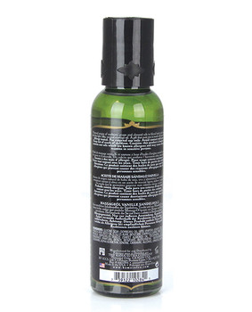 Kama Sutra Naturals Massage Oil - 2 Oz Vanilla Sandalwood