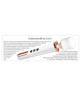 Adam & Eve Rechargeable Magic Massager - Rose Gold Adam & Eve Rechargeable Magic Massager - Rose Gold
