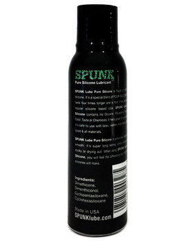 Spunk Pure Silicone Lube - 4 Oz Spunk Pure Silicone Lube - 4 Oz
