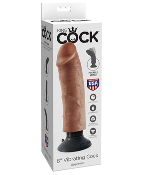 "King Cock 6"" Vibrating Cock"