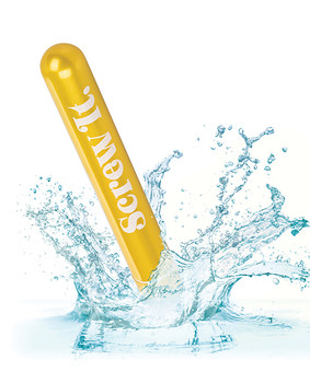 Naughty Bits Screw It. Powerful Vibrator - Gold Naughty Bits Screw It. Powerful Vibrator - Gold