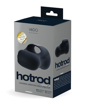 Vedo Hot Rod Rechargeable Warming Masturbator - Just Black Vedo Hot Rod Rechargeable Warming Masturbator - Just Black