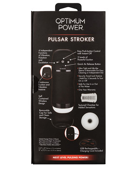 Optimum Power Pulsar Stroker - Black Optimum Power Pulsar Stroker - Black