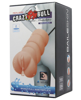 Crazy Bull No Lube Vagina Masturbator Sleeve - Ivory Crazy Bull No Lube Vagina Masturbator Sleeve - Ivory