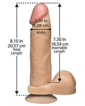 "8"" Realistic Cock W/balls" "8"" Realistic Cock W/balls"