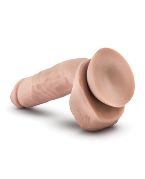 Blush Dr. Skin Glide 8.5" Self Lubricating Dildo W/balls