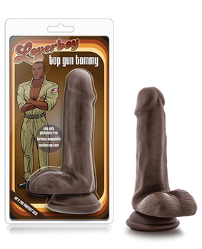 Loverboy Top Gun Tommy 6" Realistic Cock - Chocolate