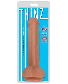 "Curve Novelties Thinz 8"" Slim Dong W/balls"