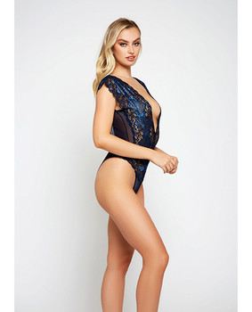 Lace & Mesh Deep V Teddy Lace & Mesh Deep V Teddy