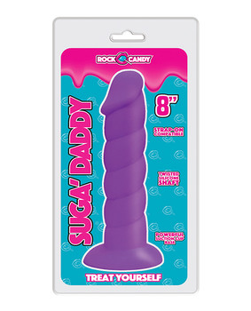 Rock Candy Suga Daddy Silicone Dildo - Purple