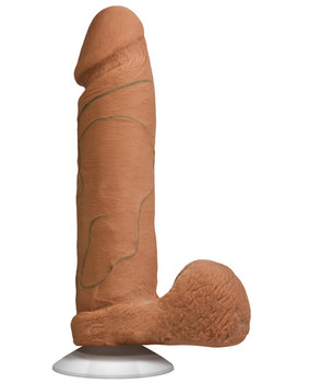 Realistic 8" Ultraskyn Cock W/balls - Brown Realistic 8" Ultraskyn Cock W/balls - Brown