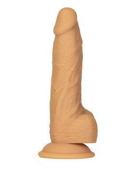 Naked Addiction 8" Rotating & Vibrating Dong W/remote - Caramel Naked Addiction 8" Rotating & Vibrating Dong W/remote - Caramel