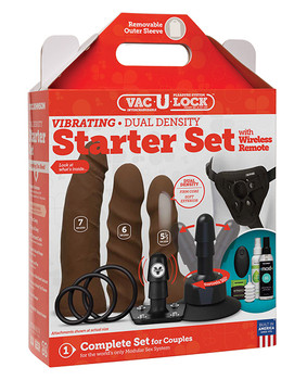 Vac-u-lock Dual Density Starter Set W/wireless Remote - Chocolate