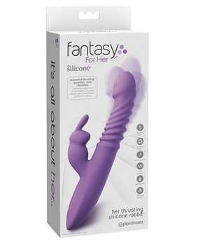 Fantasy For Her Ultimate Thrusting Silicone Rabbit - Purple Fantasy For Her Ultimate Thrusting Silicone Rabbit - Purple