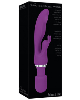 Adam & Eve Eve's The G Motion Rabbit Wand - Purple Adam & Eve Eve's The G Motion Rabbit Wand - Purple