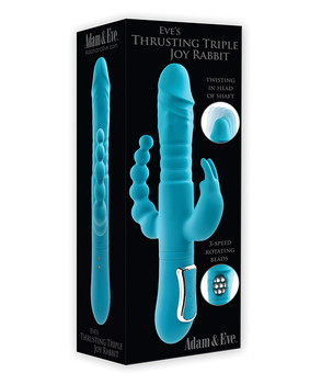 Adam & Eve Eve's Posh Thrusting Warming Rabbit - Purple Adam & Eve Eve's Posh Thrusting Warming Rabbit - Purple
