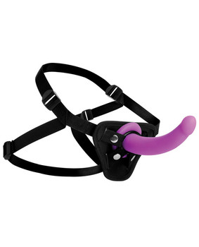 Strap U Navigator Silicone G Spot Dildo W/harness