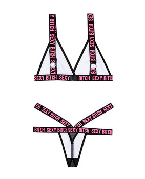 Vibes Sexy Bitch Bralette & Strappy Panty Vibes Sexy Bitch Bralette & Strappy Panty