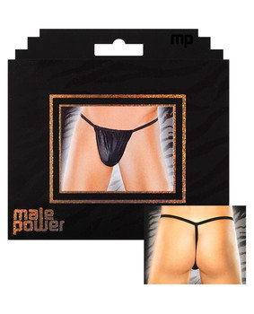 Male Power Nylon Lycra Pouch Thong Black O/s Male Power Nylon Lycra Pouch Thong Black O/s