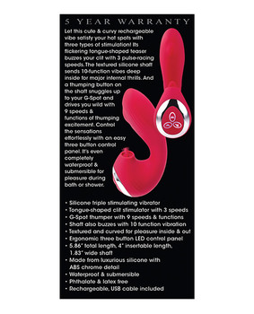 Adam & Eve Eve's Clit Loving Thumper Vibe - Red Adam & Eve Eve's Clit Loving Thumper Vibe - Red