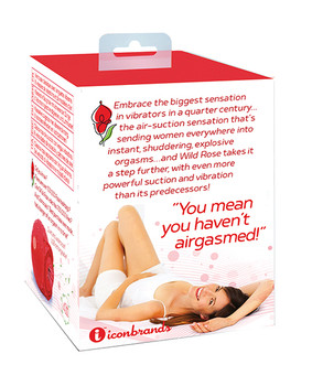 Wild Rose Rechargeable Silicone Suction Vibrator - Red Wild Rose Rechargeable Silicone Suction Vibrator - Red