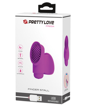 Pretty Love Freda Finger Stall Vibrator - 12 Function Fuchsia Pretty Love Freda Finger Stall Vibrator - 12 Function Fuchsia