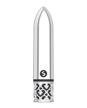 Shots Royal Gem Glamour Rechargeable Bullet - Silver Shots Royal Gem Glamour Rechargeable Bullet - Silver